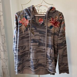 Johnny Was Floral Camouflage Hoodie